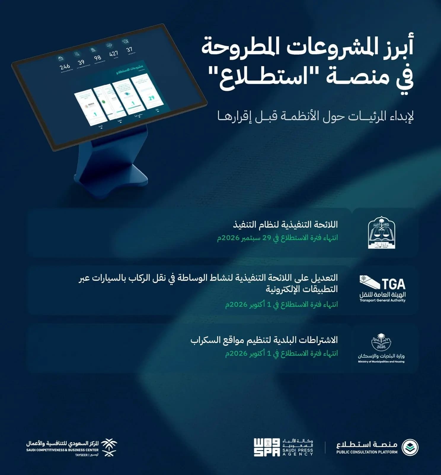 28 مشاريع على منصة استطلاع