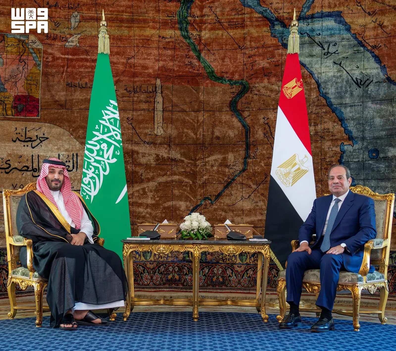 Crown Prince Meets Egyptian President