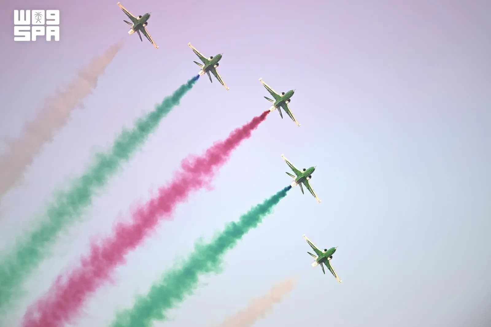 Saudi Falcons showcase in Khobar for National Day