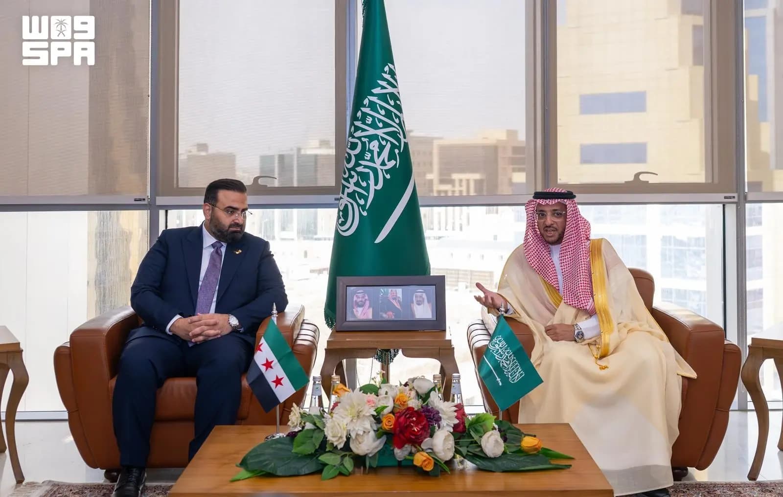 وزير الإعلام السوري يتفقد وكالة الأنباء السعودية