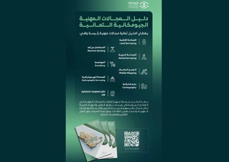 المساحة وبيانات الجيومكان تصدر الدليل المهني