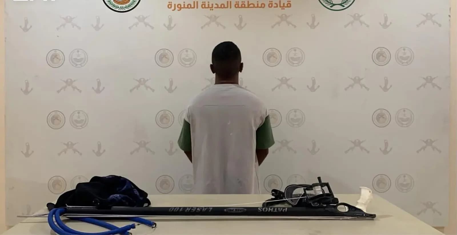 حرس الحدود بالمدينة يضبط مخالفًا لصيده الاسماك دون تصريح