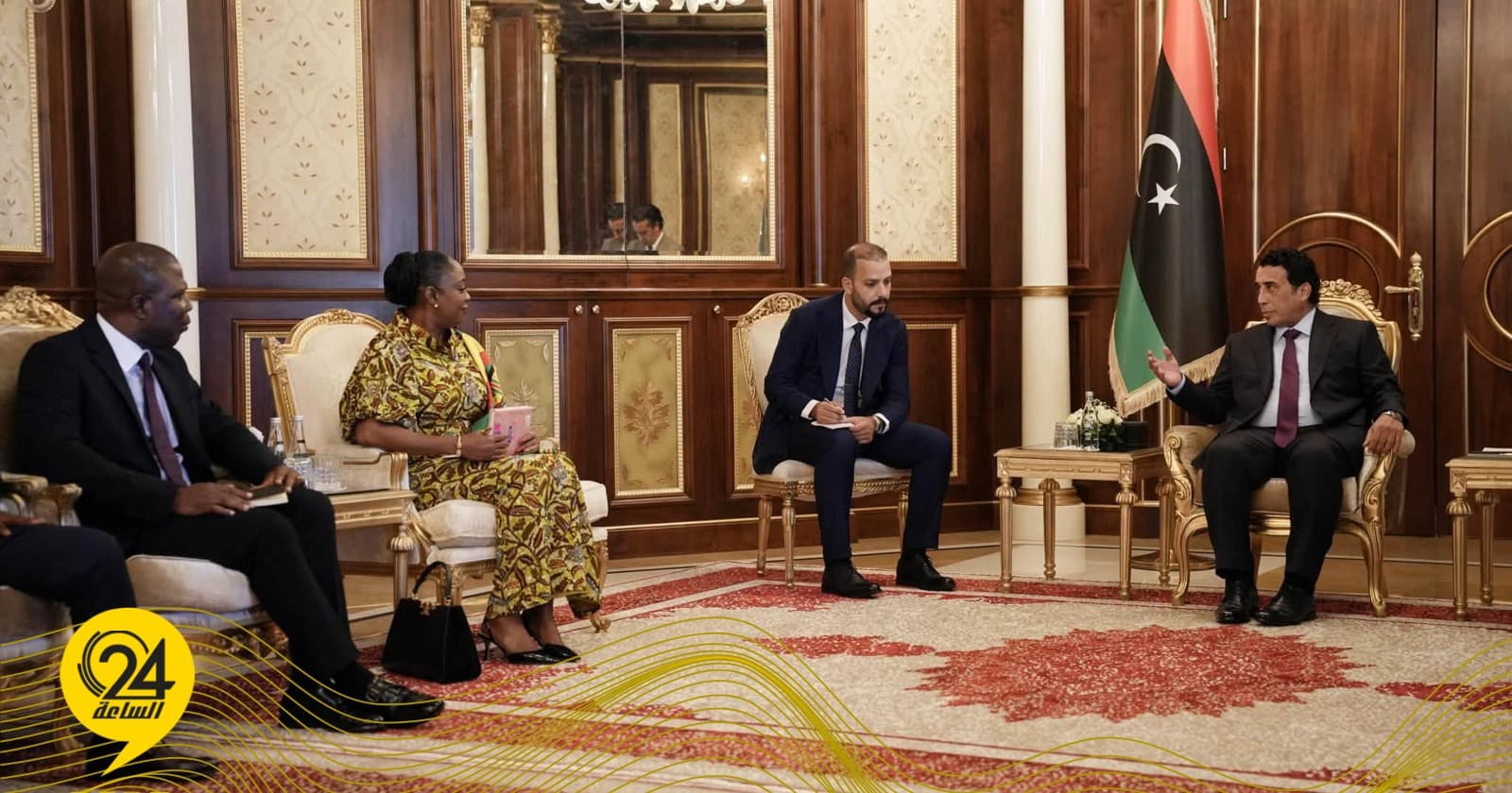 المنفي يبحث مع مبعوثة غانية تعزيز الشراكة في قطاعي النفط والصحة