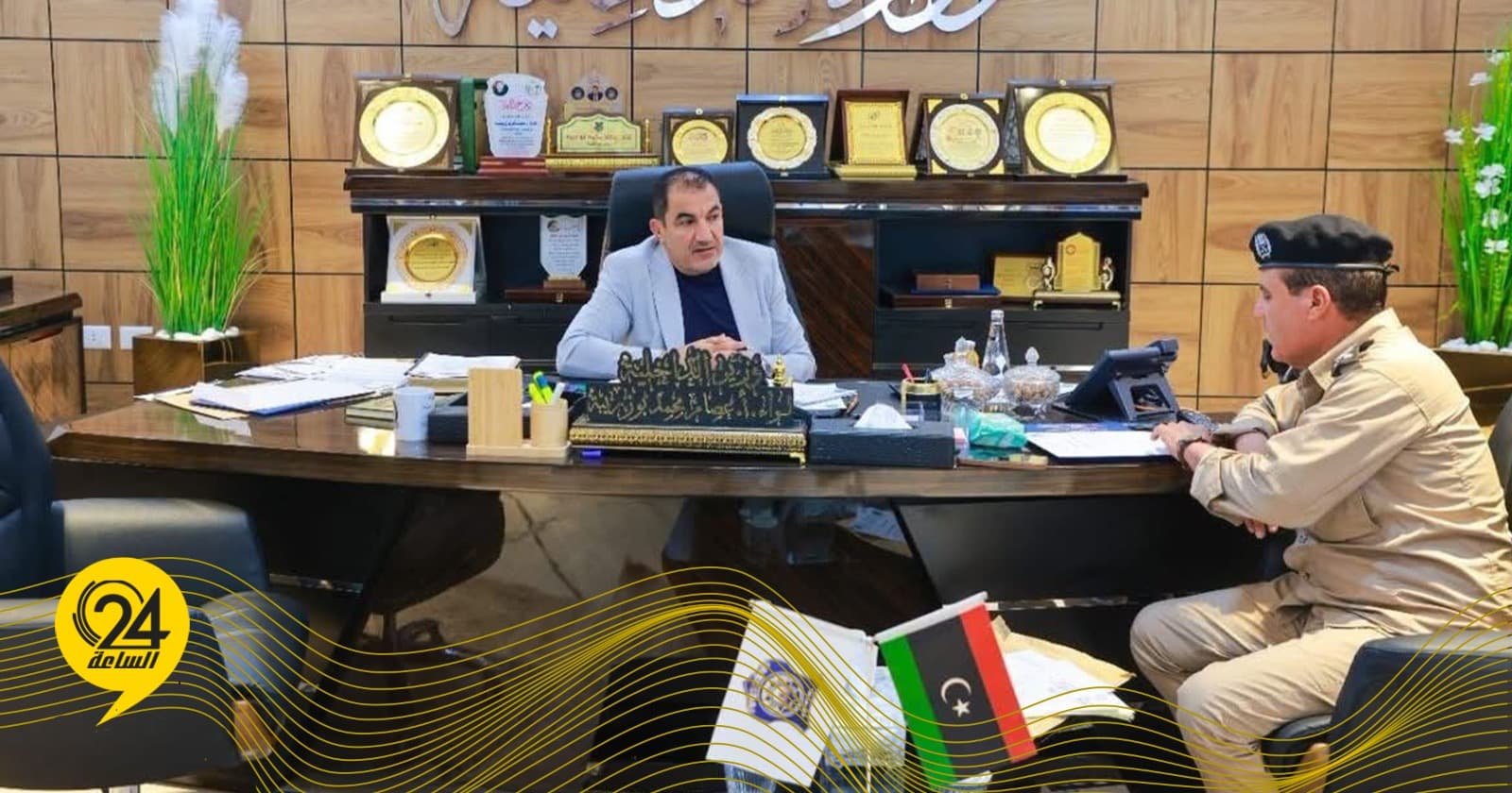 Abu Zariba Reviews Work Progress and Annual Inventory Results at the General Department of Vehicles