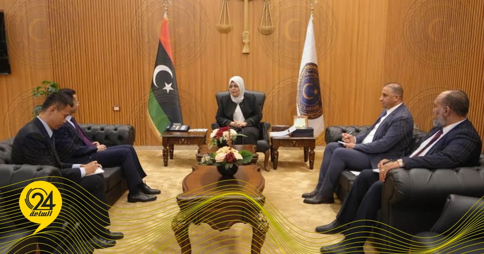 حليمة تستقبل السفير الصيني في ليبيا