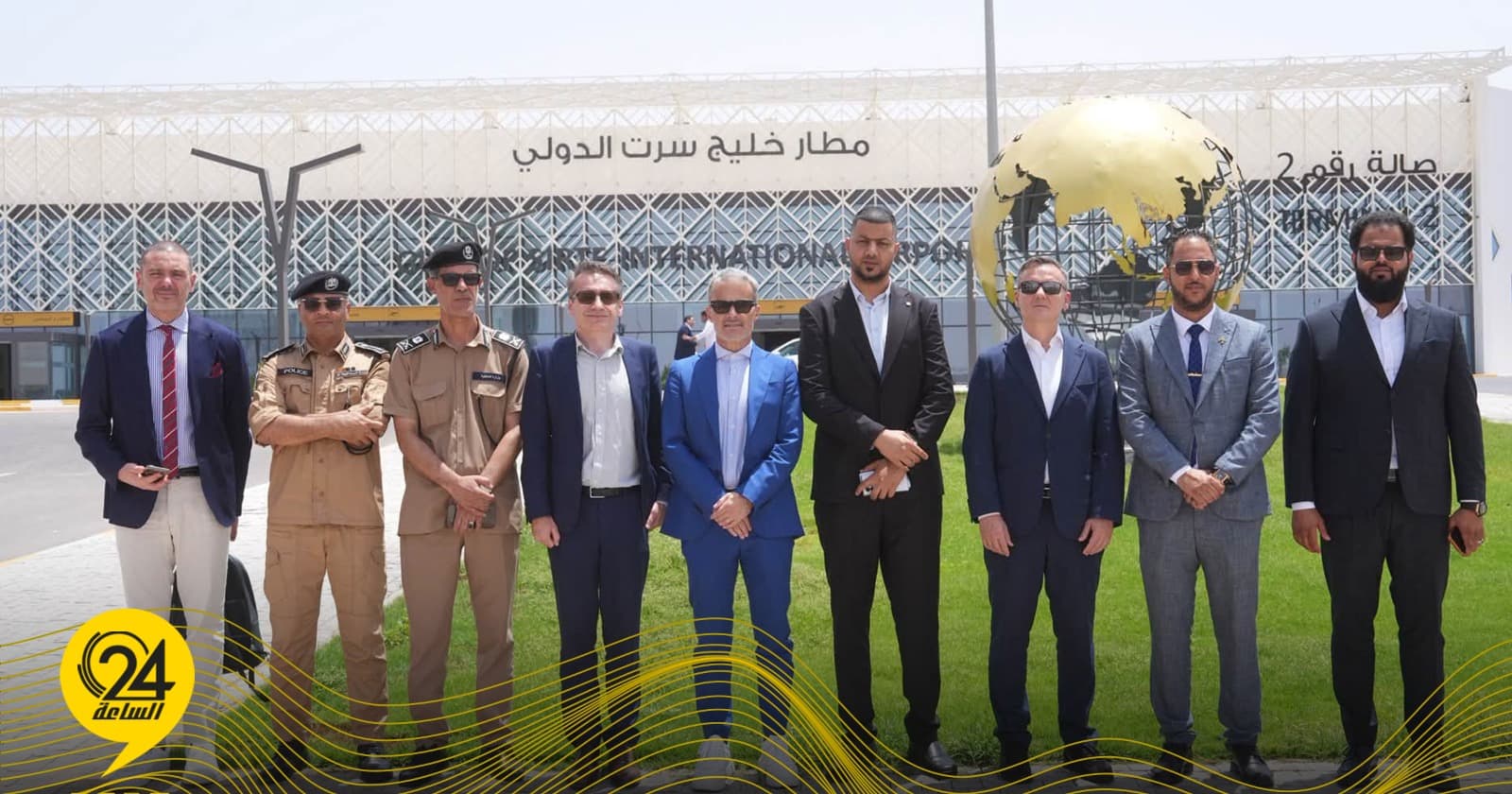 وفد من التنمية يزور مطار سرت