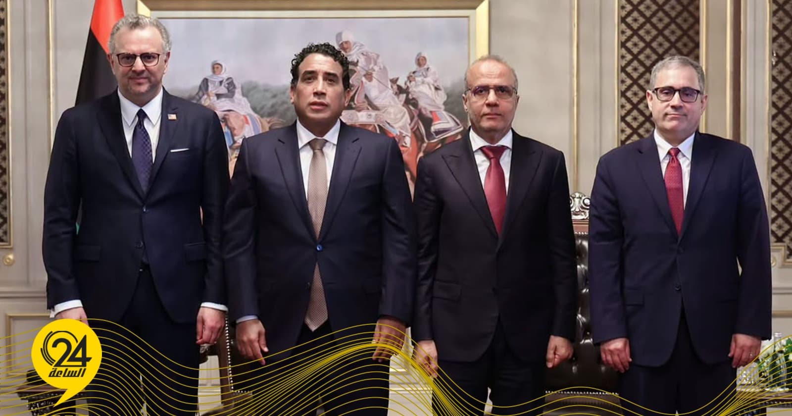 غياب الكوني.. المنفي يستقبل مسعد بولس بحضور عبدالله اللافي