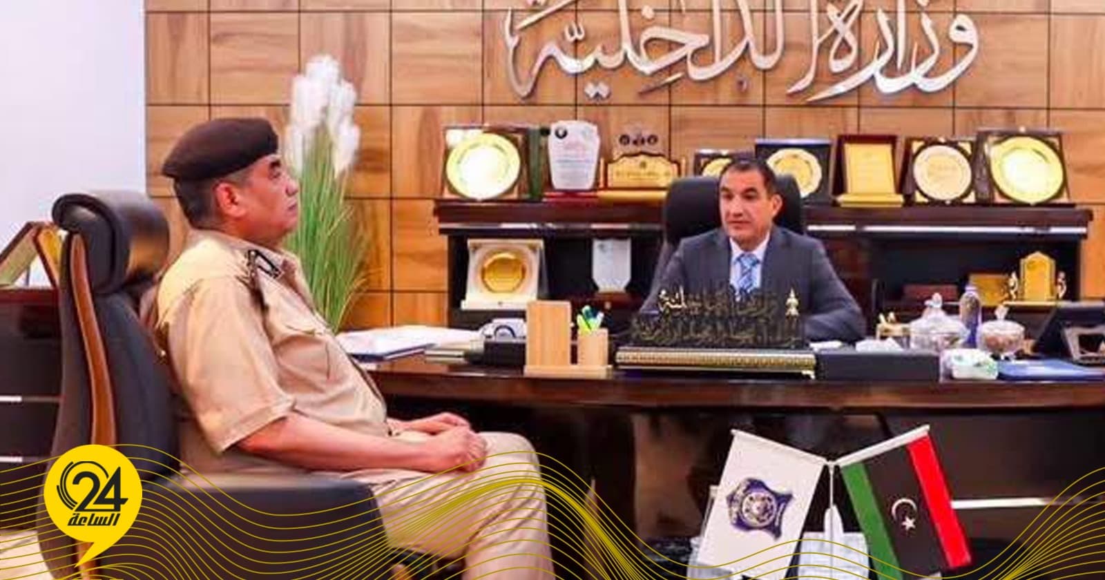 أبو زريبة يناقش تعزيز حماية المنافذ الحدودية مع مدير أمن غات