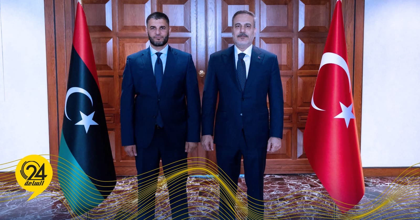 الطرابلسي يلتقي وزير الخارجية التركي