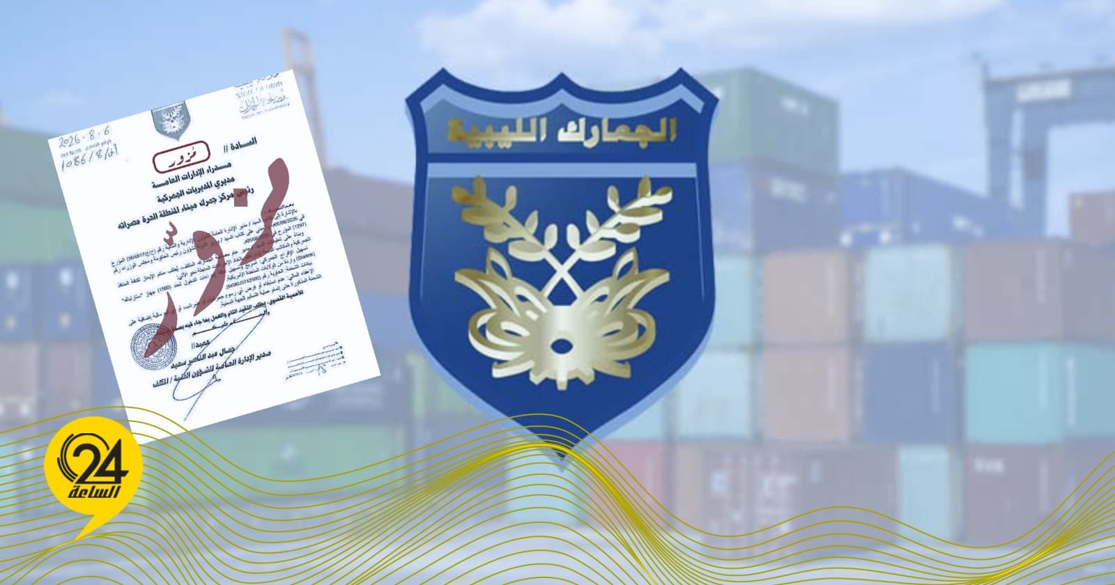 الجمارك تنفي صحة وثيقة عن شحنة أجهزة كهربائية