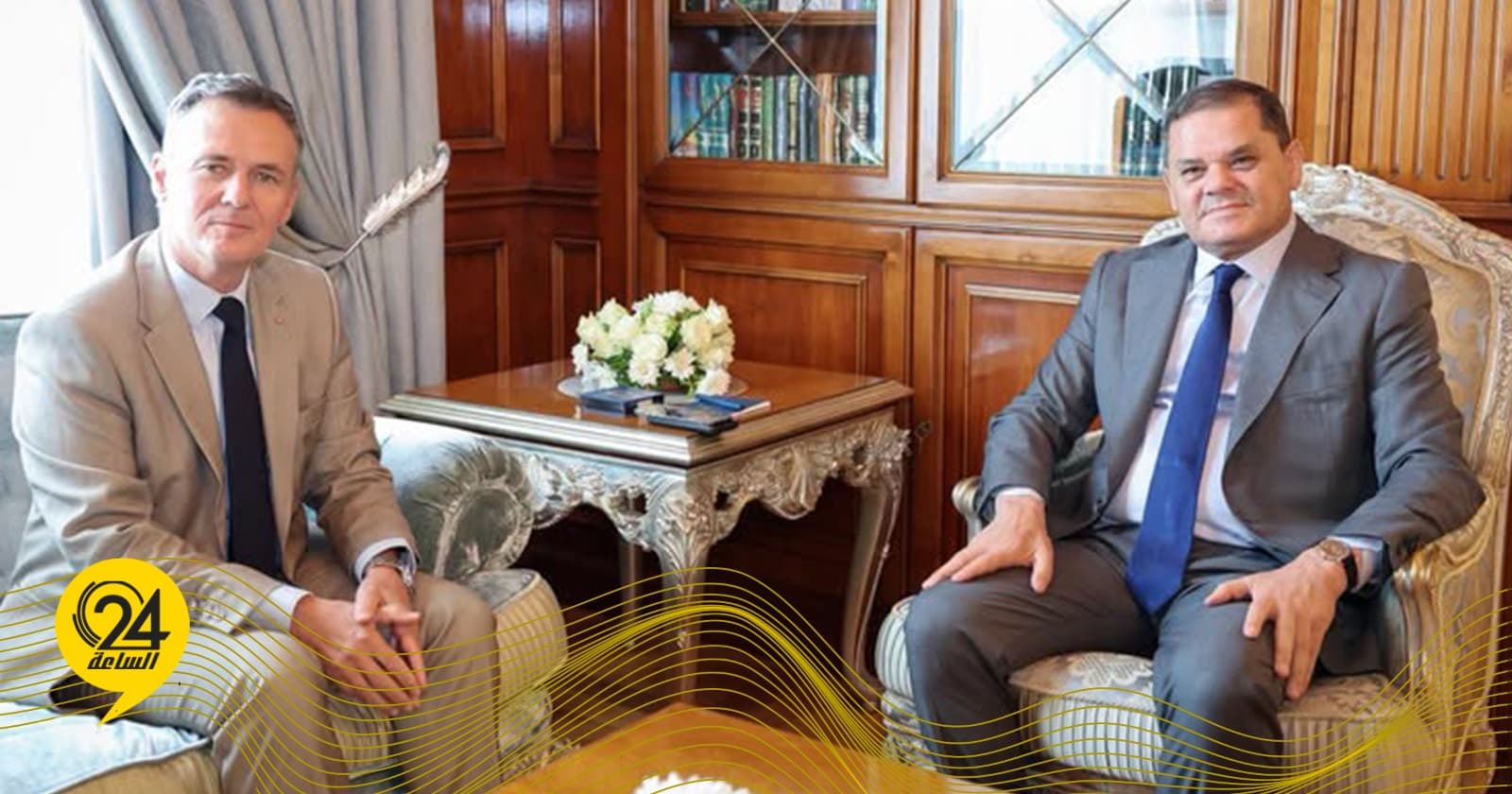 Al-Dabaiba Meets French Ambassador on Politics and Economy