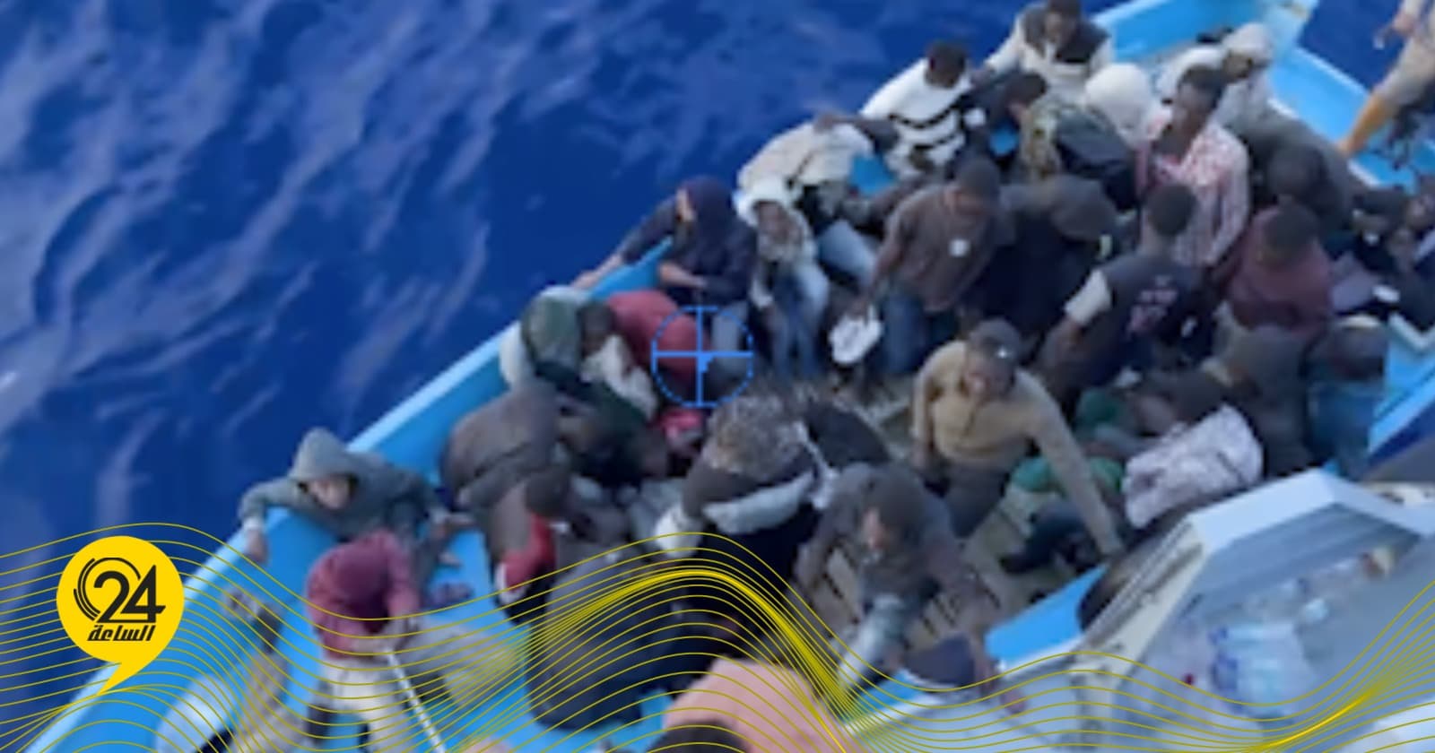 Boat rescue with 41 migrants near Tobruk