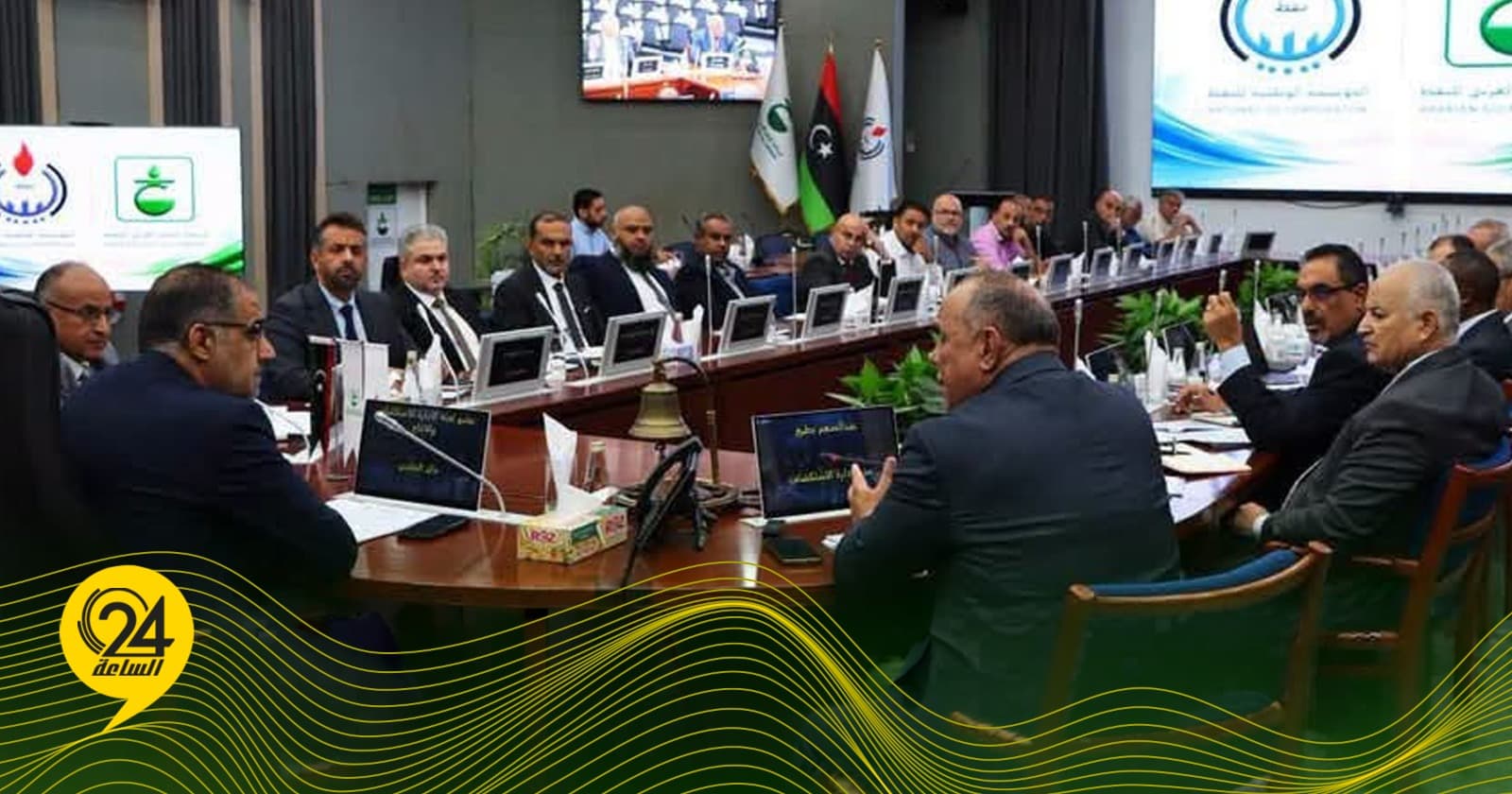مؤسسة النفط تجتمع مع شركة الخليج للاستكشاف