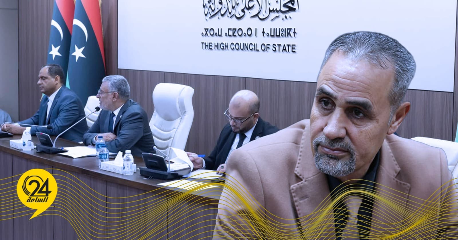 بن شرادة يعزل عبدالعزيز والشاوش من مجلس الدولة