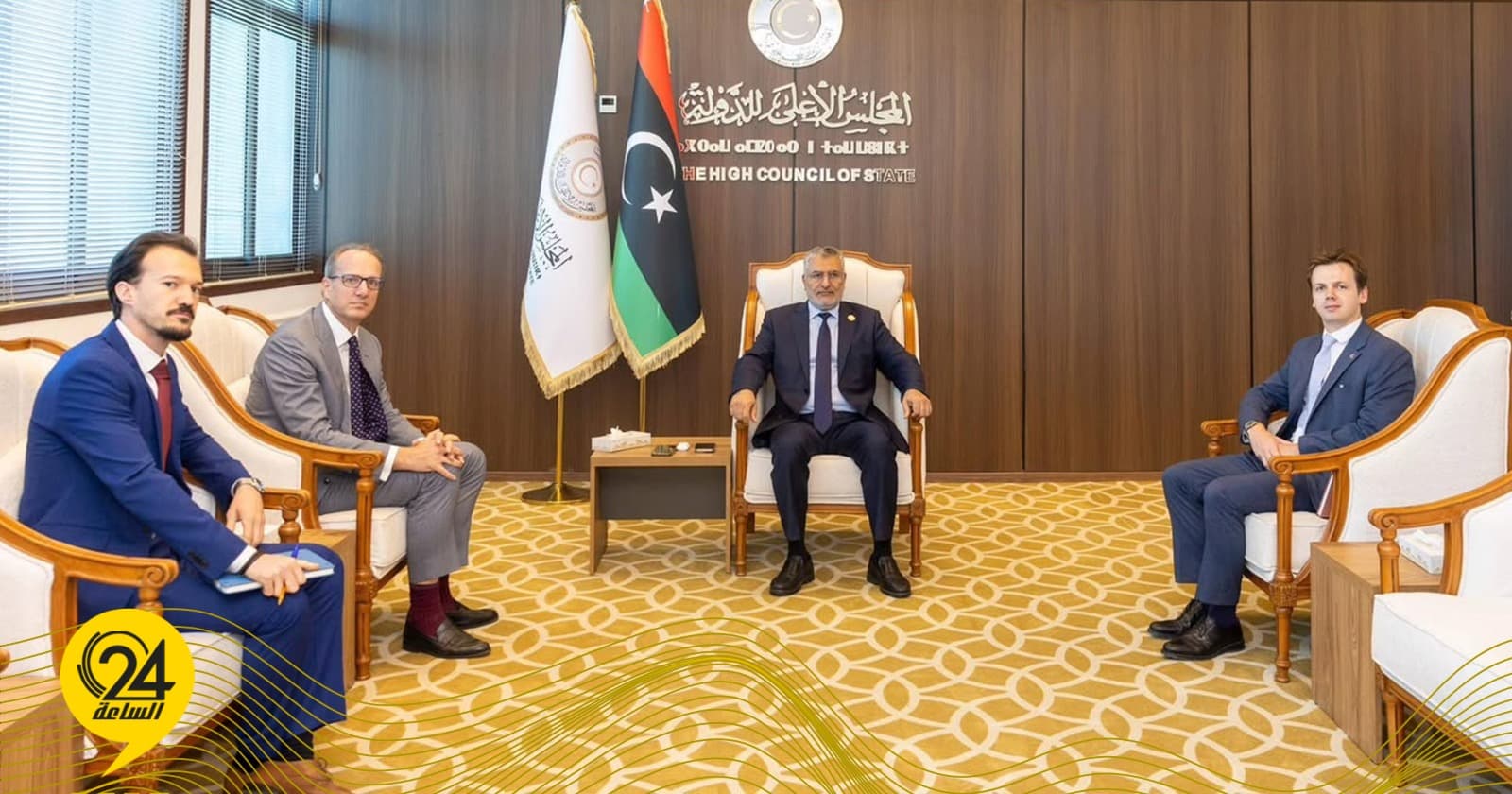 مجلس الدولة يناقش نتائج اجتماعات 4+4 مع السفير البريطاني