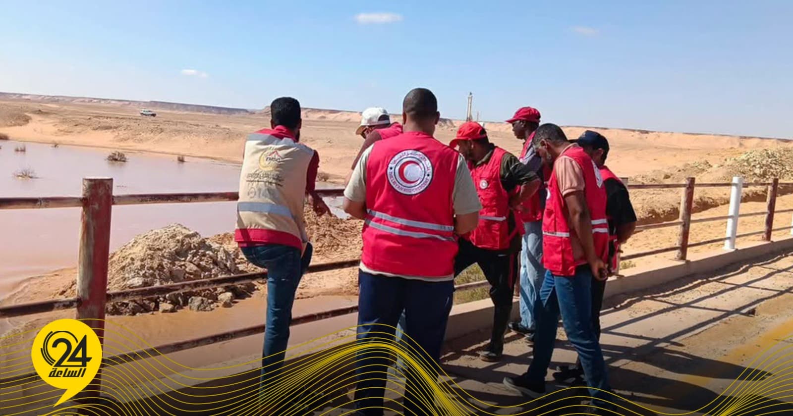 الهلال الأحمر الليبي يرفع جاهزيته للمخاطر الجوية
