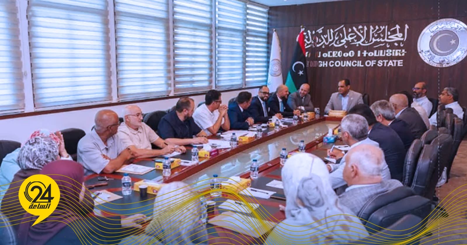 Mukhtar discusses with al-Dbeibah officials at 4+4 talks