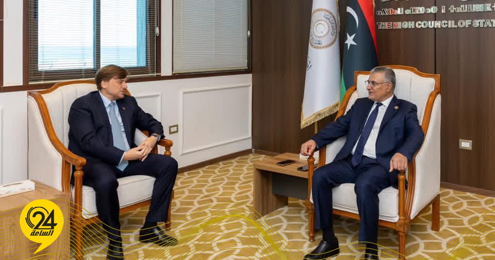مجلس الدولة يبحث مع السفير الإسباني جهود حل الانسداد