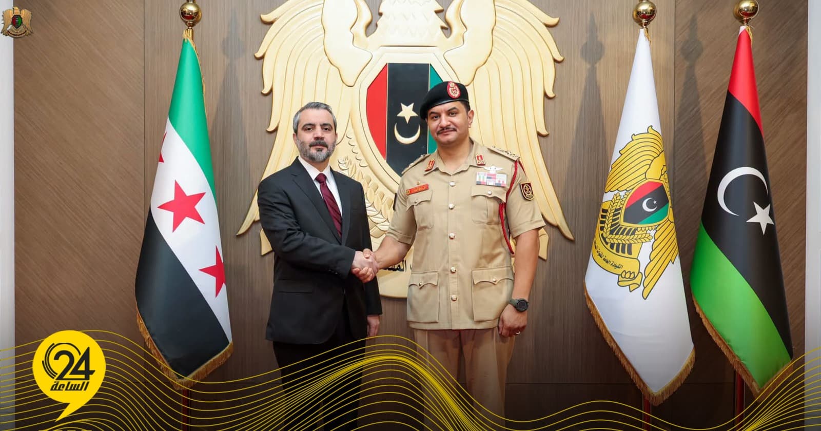 نائب القائد العام يؤكد تعزيز العلاقات مع سوريا