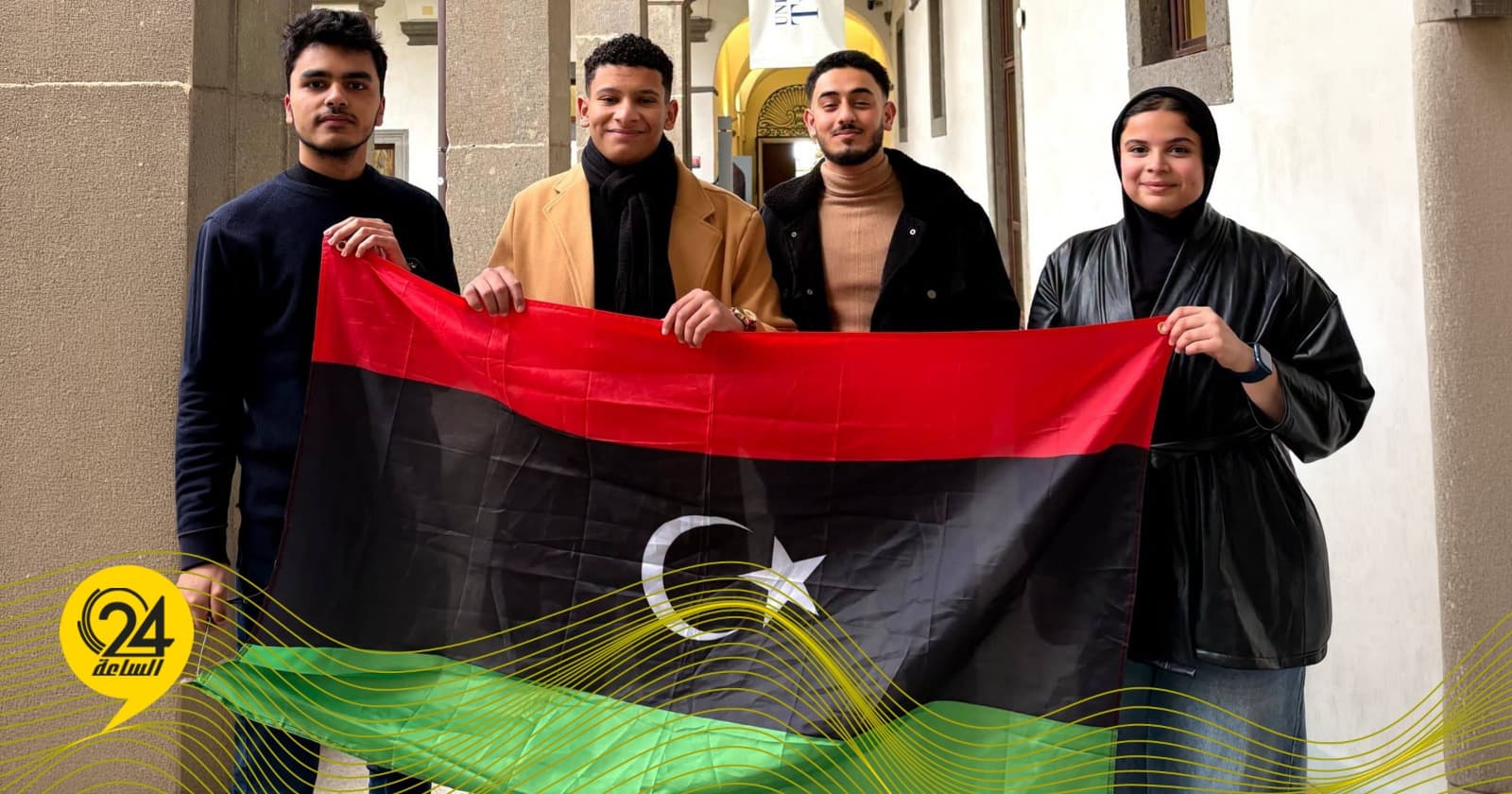 جامعة بنغازي تستقبل 4 طلاب بعد برنامج إيطاليا