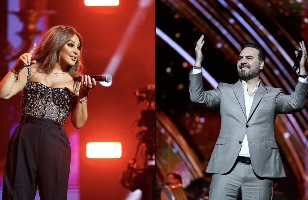 إليسا ووائل جسار يجذبان جمهور جدة