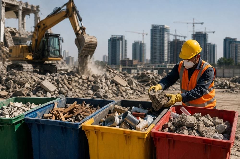 مقاولون ملزمون بخطط نفايات البناء