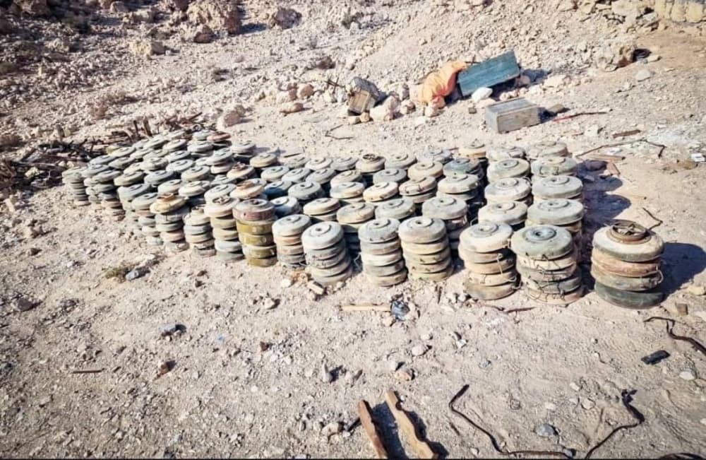 Yemen removes 1303 landmines in a week