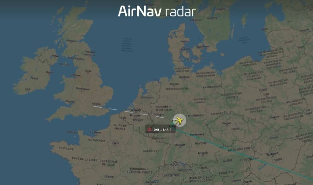 Emirati plane makes emergency landing in Frankfurt