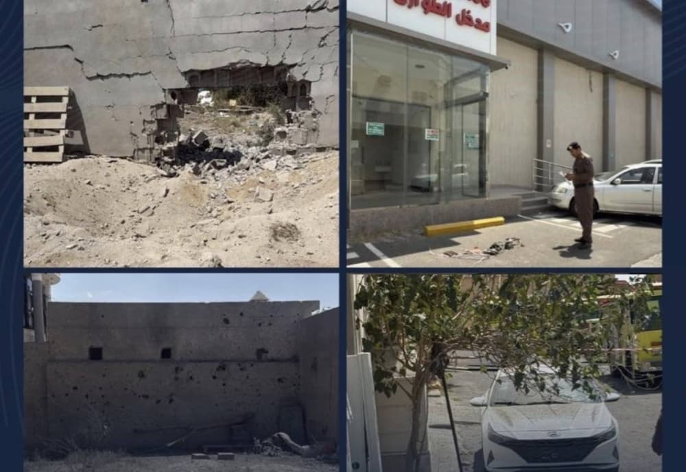 أضرار طفيفة من سقوط شظايا صاروخ بخميس مشيط
