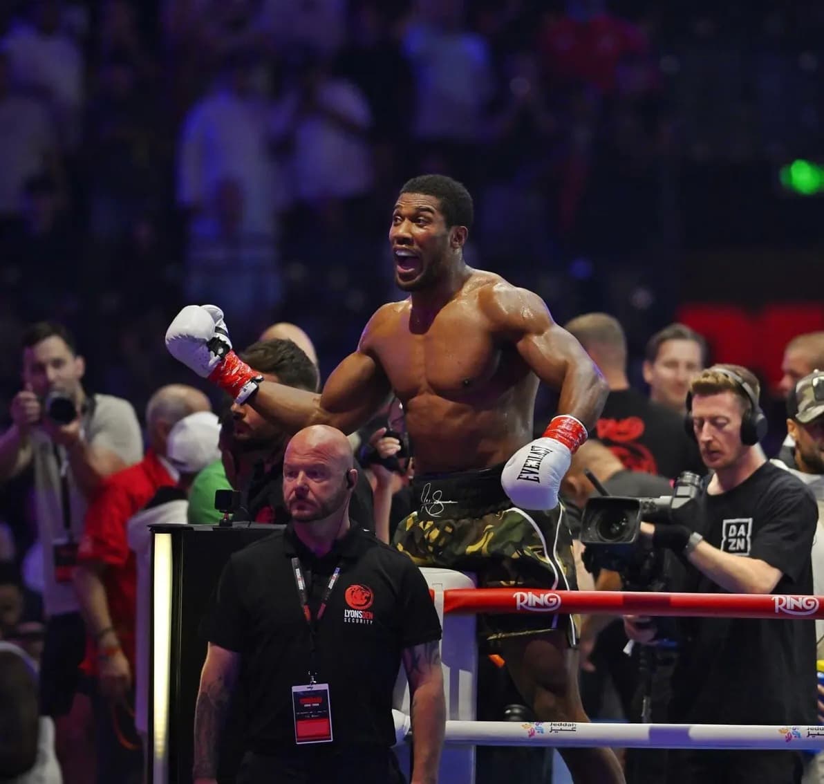 Joshua shines as Saudis secure three wins