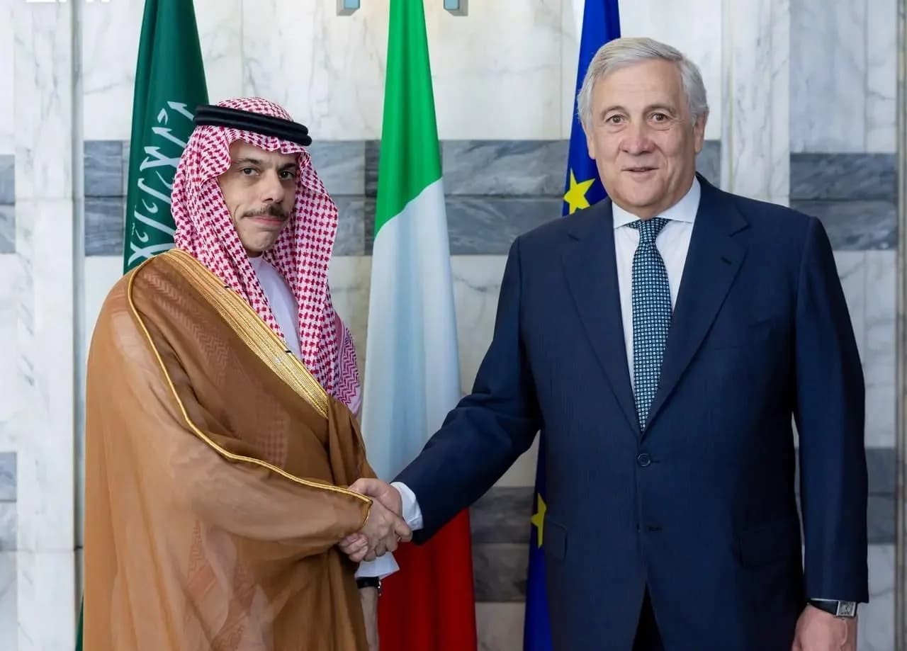 السعودية وإيطاليا تؤكدان على حل الدولتين