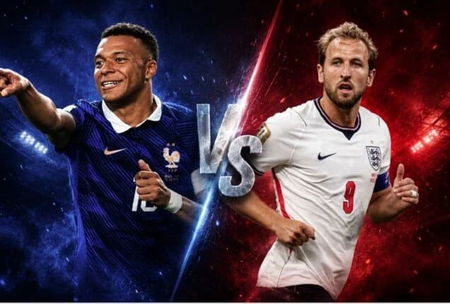 France and England face off in World Cup battle