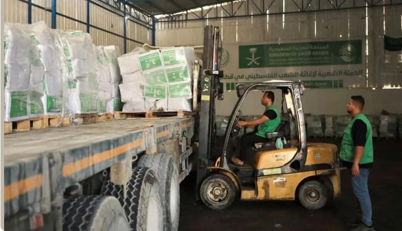 مساعدة سعودية جديدة تصل إلى غزة