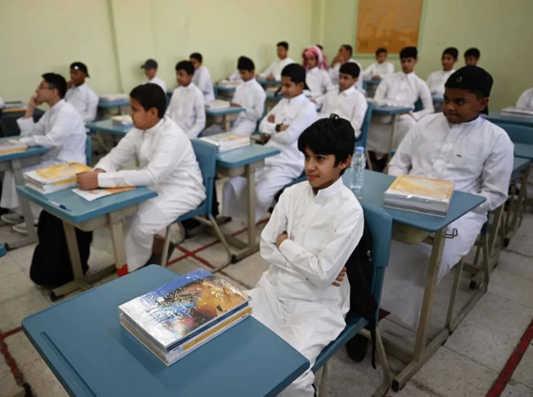 School hours vary by region in Saudi Arabia