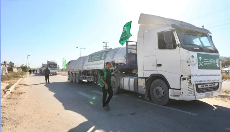سعودية تبث مساعدات جديدة لغزة
