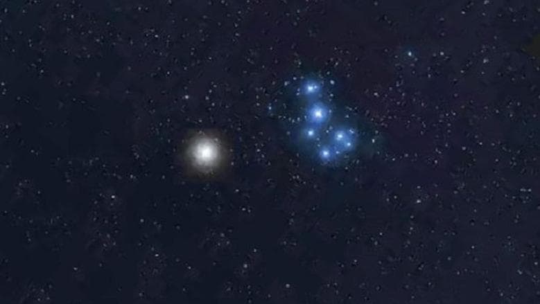 Moon nears Pleiades tonight