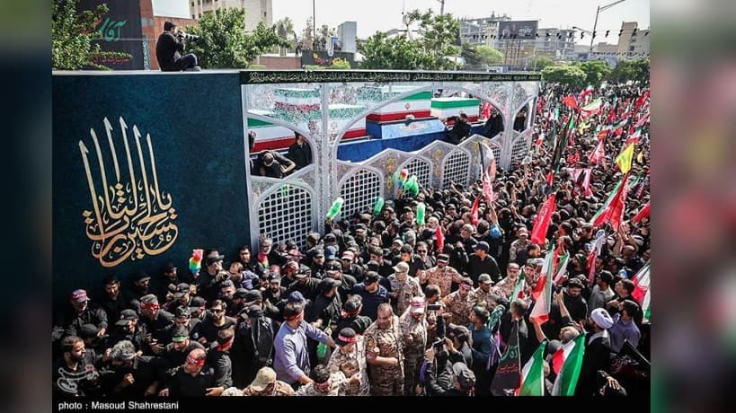 Tehran mass turnout at Khamenei's funeral