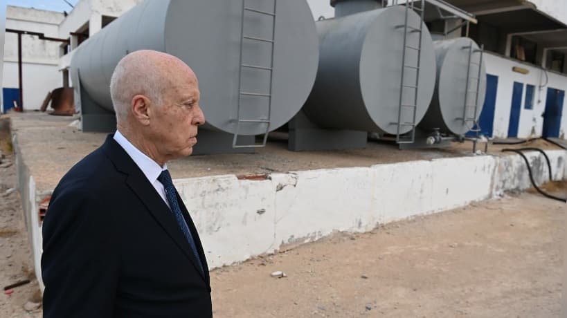 Head of State inspects flood projects in Bizerte