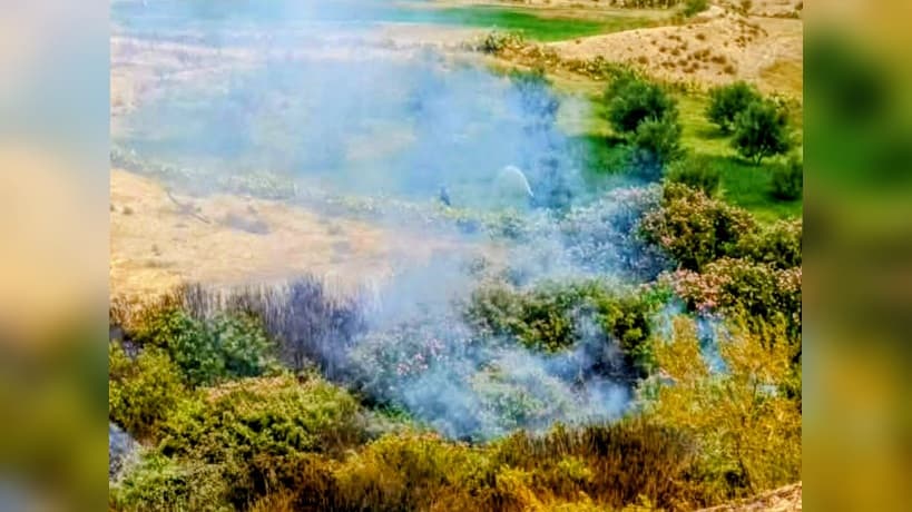 Al-Waslaty: Fire in Wadi Thamida contained
