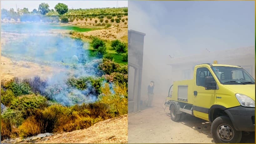 Al-Wasslati Controls Fire on Jabal Al-Saraj