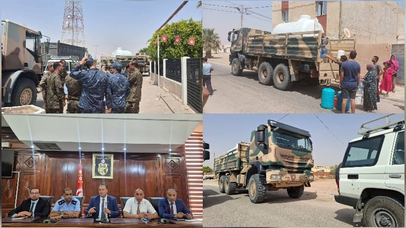 صفاقس.. دعم الجيش لمياه الشرب ومواجهة الحر