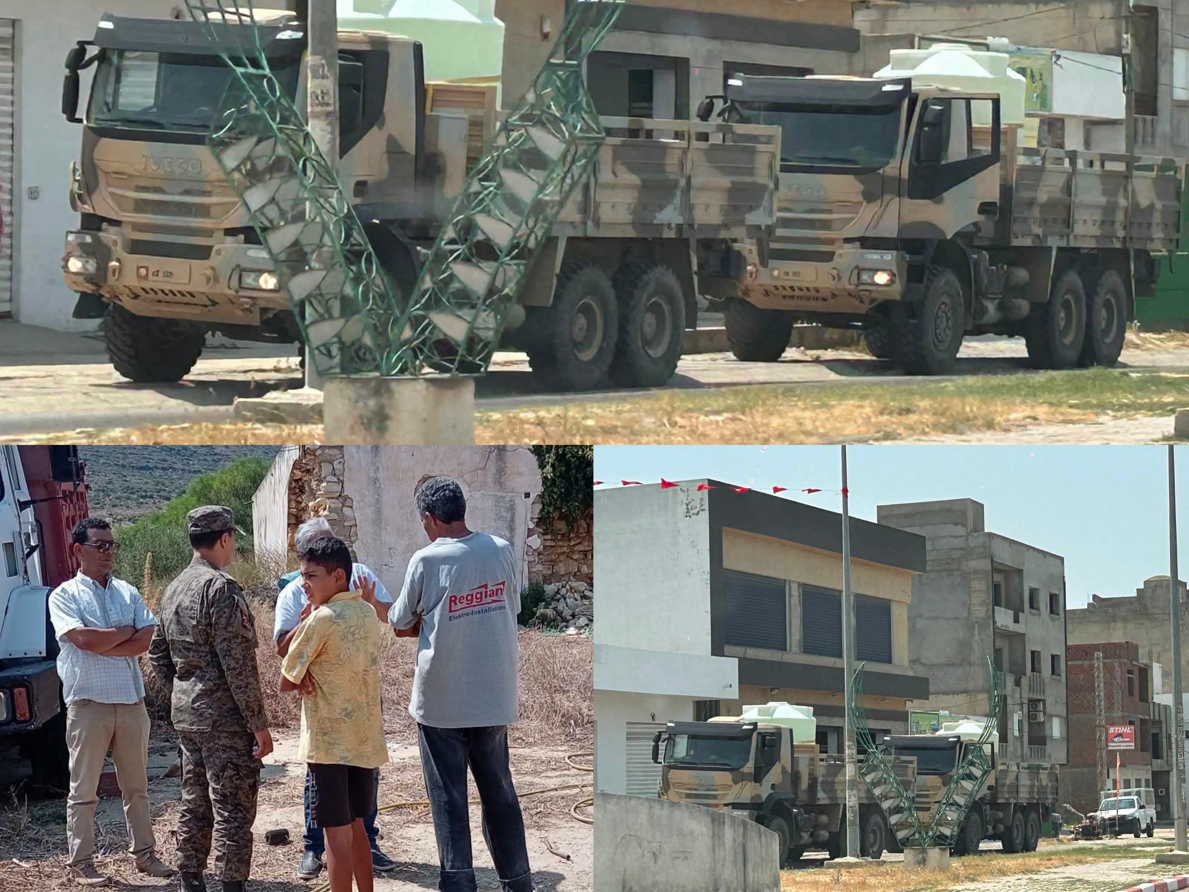 Army supplies water to Manzel Bouzlefah