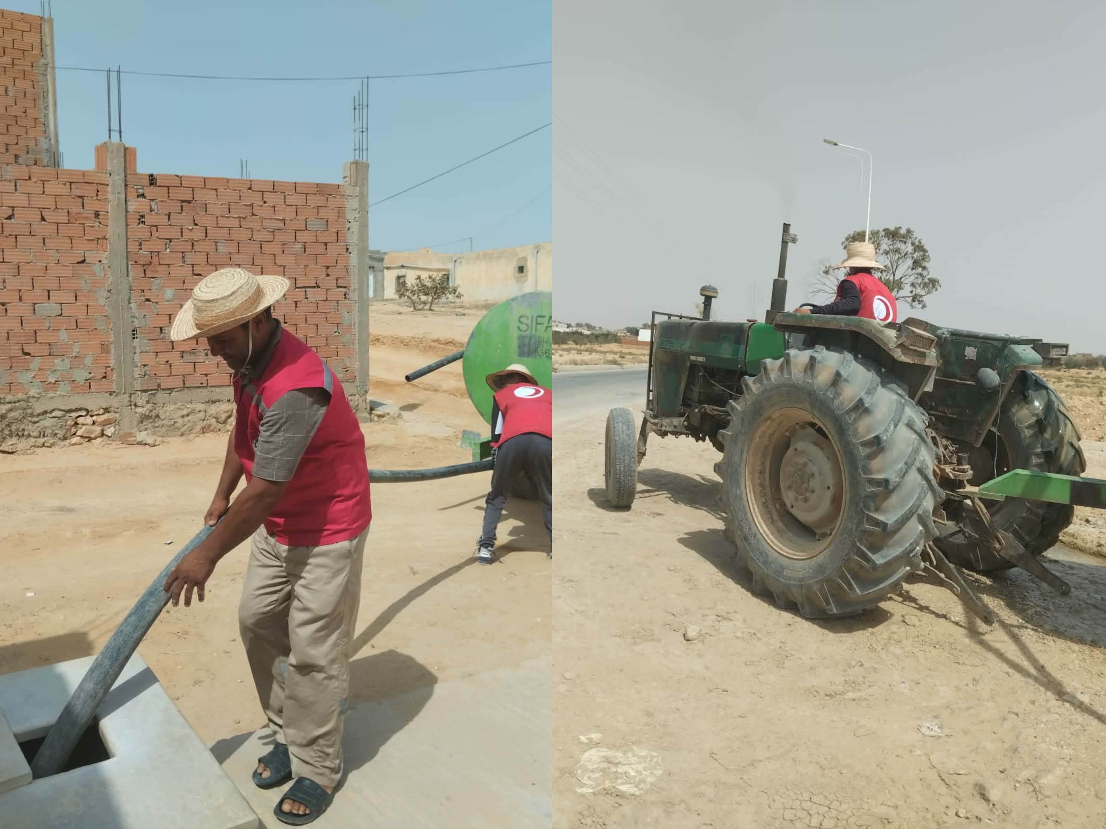 Sidi Bouzid Red Crescent Supplies Water