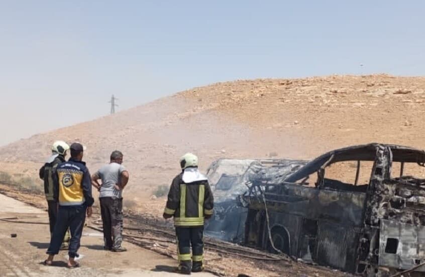 Syria bus crash death toll rises