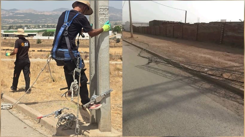 Gazelle electric pole collapse