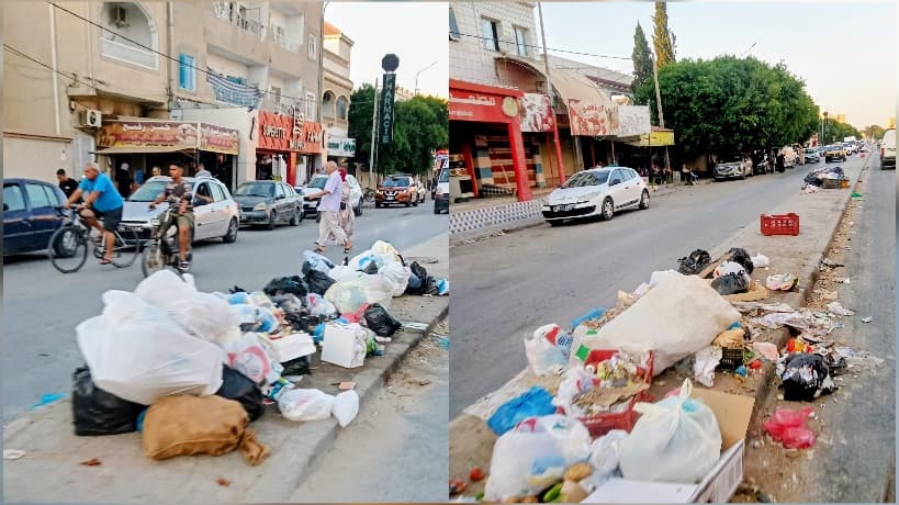 Waste Accumulates on Al-Munji Salim Street