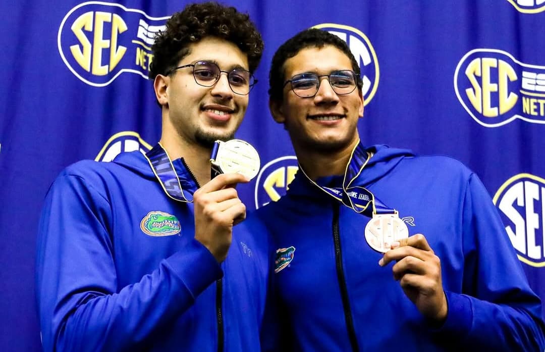 Al-Hafnawi and Al-Juwadi On Tunisian Swimming Team