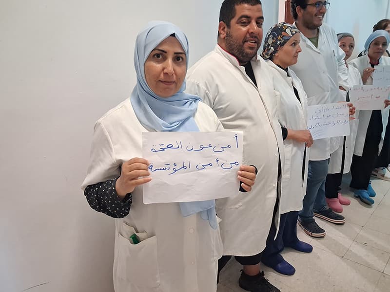 ممرضو مستشفى فطومة بورقيبة يمنعون اعتداءات على الصحة