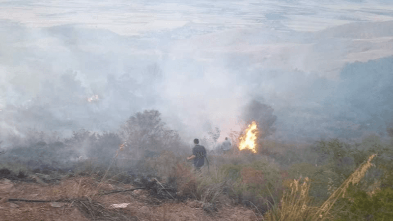 Burba Mountain fire grows despite aerial efforts