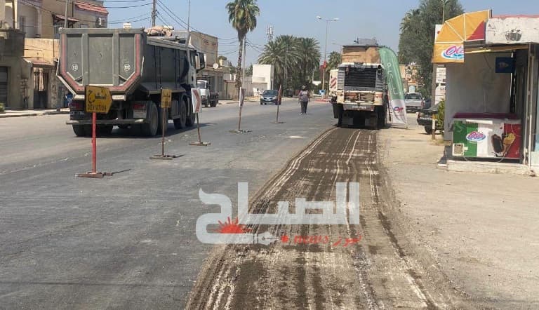 بوسالم.. بدء أعمال صيانة طريق الوطنية 6 وتعزيز السلامة